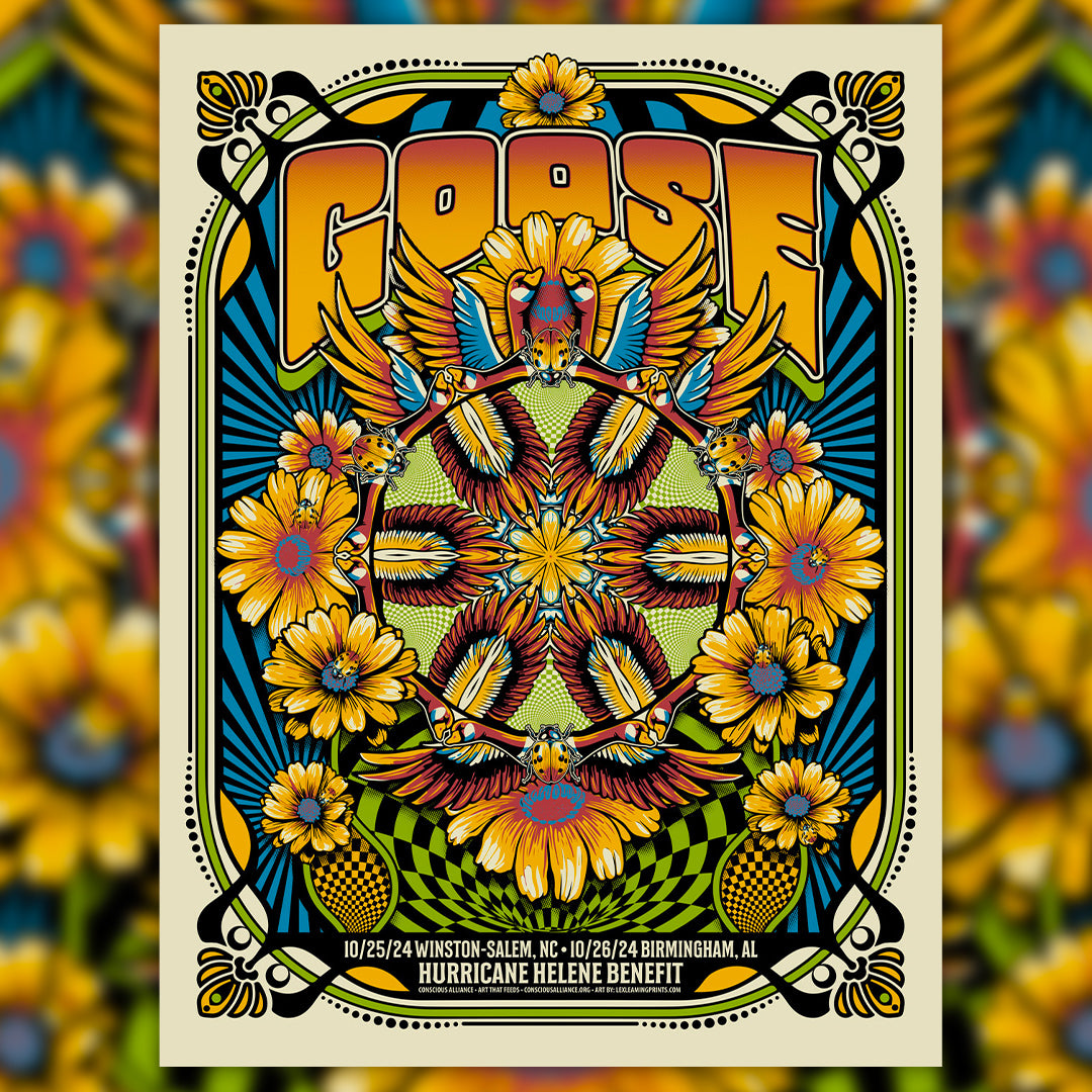 Goose Hurricane Helene Benefit Poster