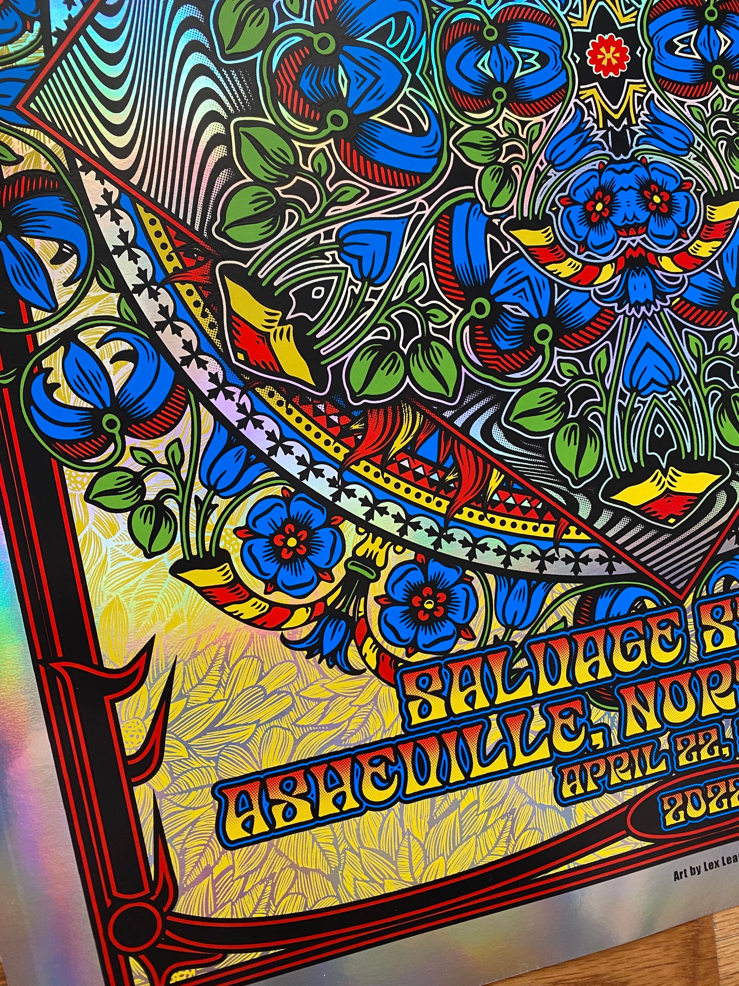The String Cheese Incident - Asheville 2022 - Official Poster - Rainbow Foil