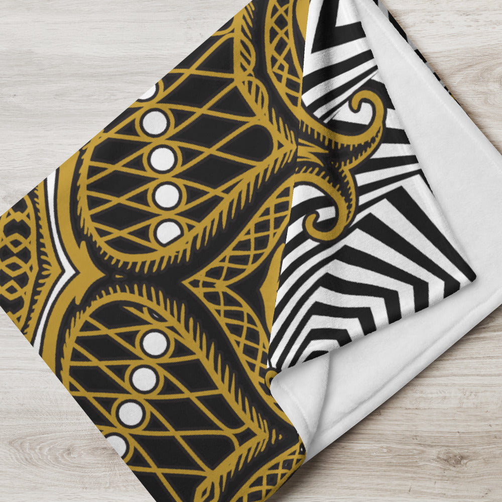 Mandala Dorado Throw Blanket