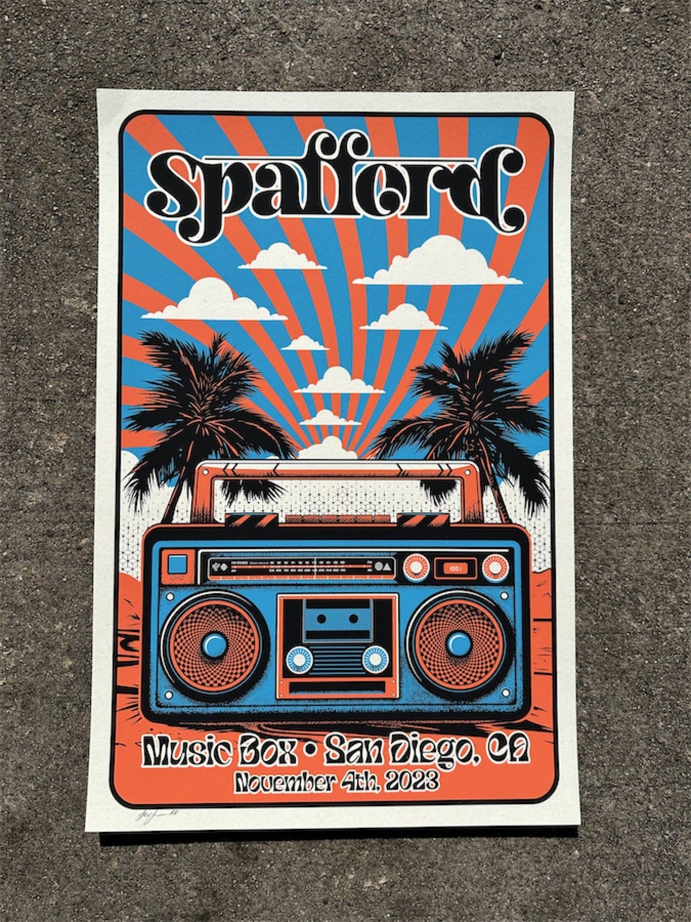 Spafford Music Box 2023 Official Poster by Lex Leaming