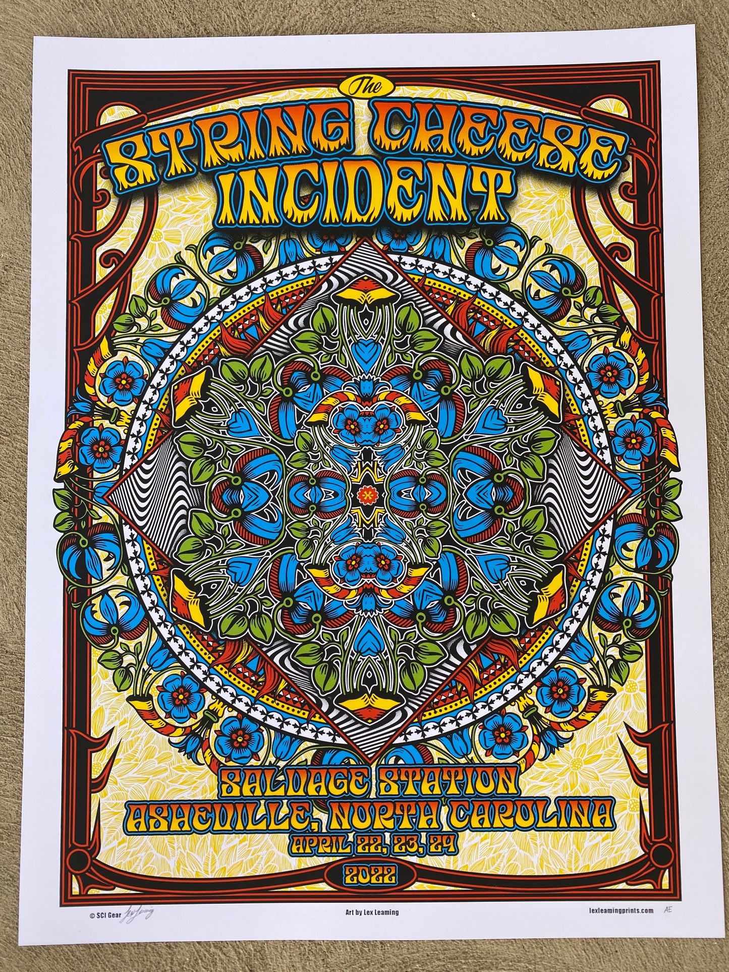 The String Cheese Incident - Asheville 2022 - Official Poster - Regular